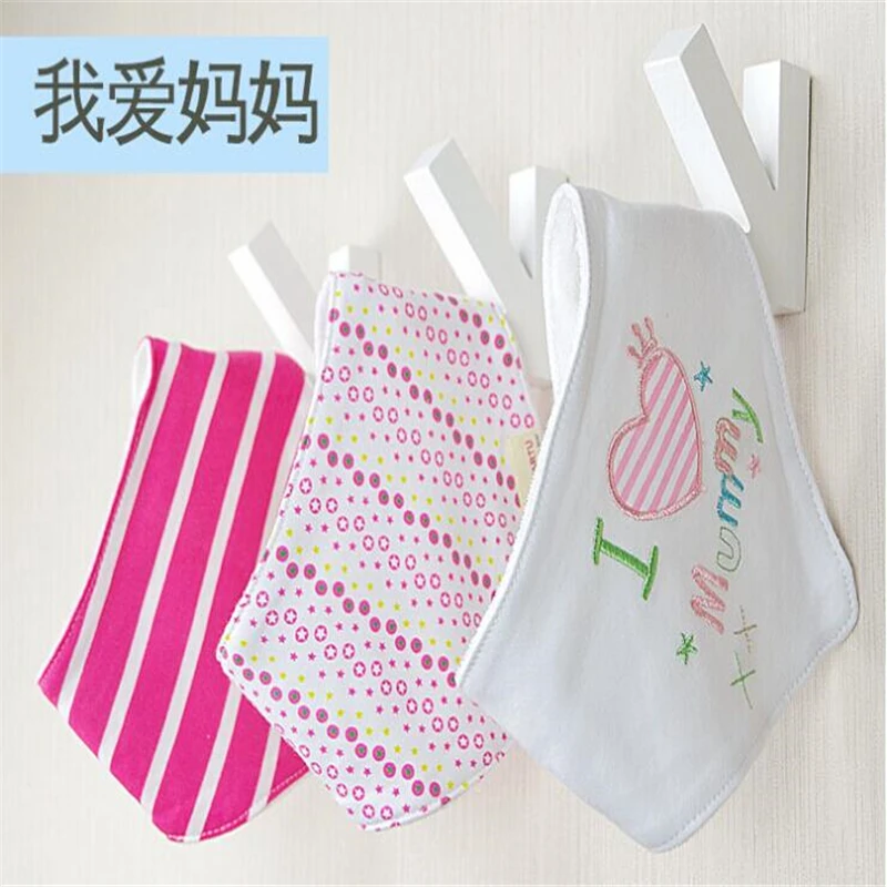 

3Pcs/lot 10 designs Character baby bibs newborn wear cotton bandana bibs baby clothing boys girls towel
