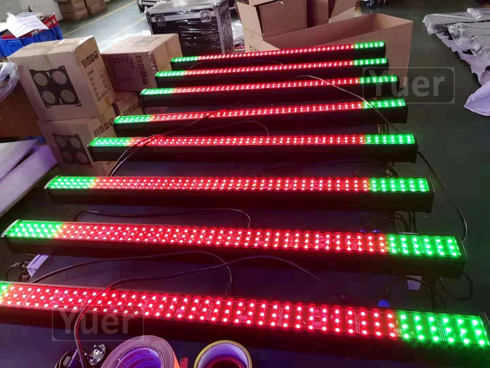 Бесплатная доставка светодиодный 144 pc SMD RGB 3IN1 прожекторы свет DMX размытый бар