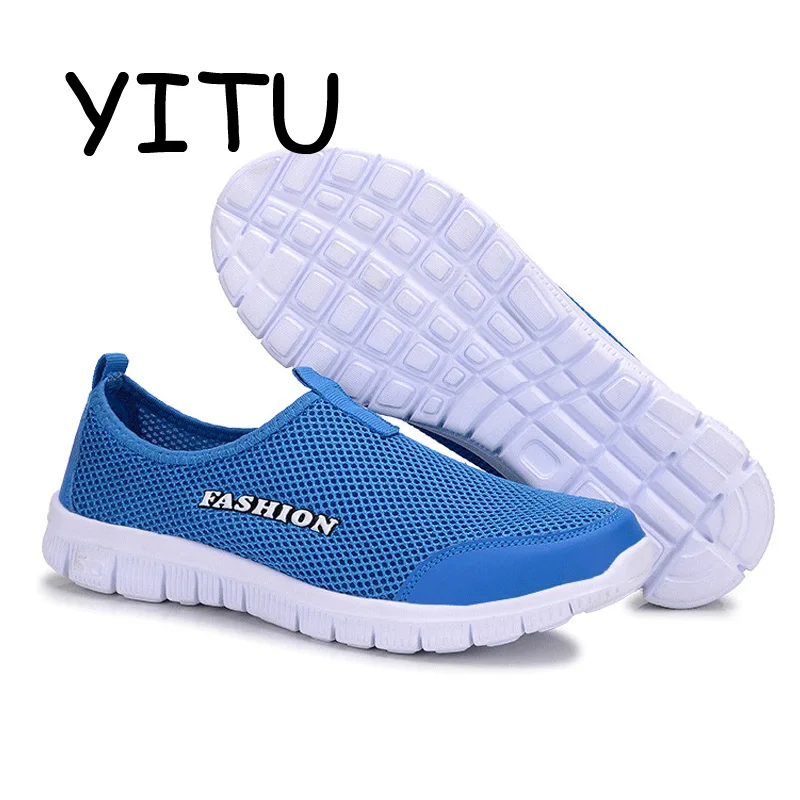 YITU/2018 г. летняя Мужская дышащая пляжная обувь Уличная для плавания из сетчатого