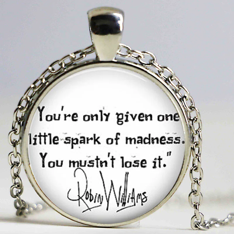 Робин Уильямс оригинальное винтажное бронзовое ожерелье с кабошоном для женщин