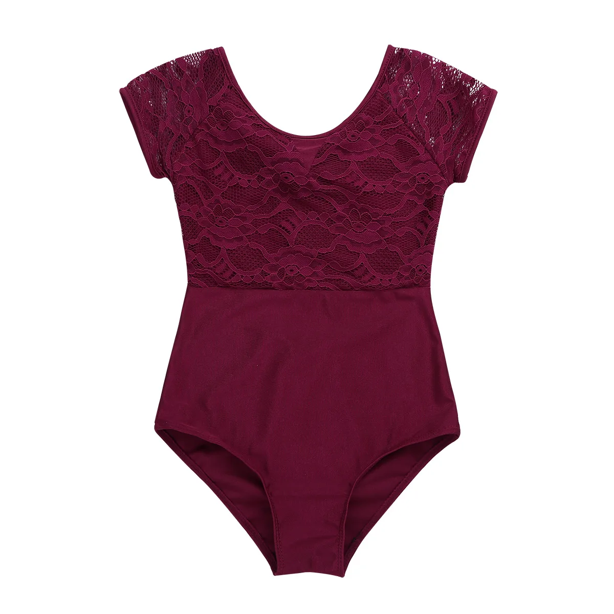 IEFIEL Ballerina Toddler Ballet Leotards for Girls Short Sleeves Floral Lace Camisole Dress Gymnastics Leotard Dance Wear | Детская