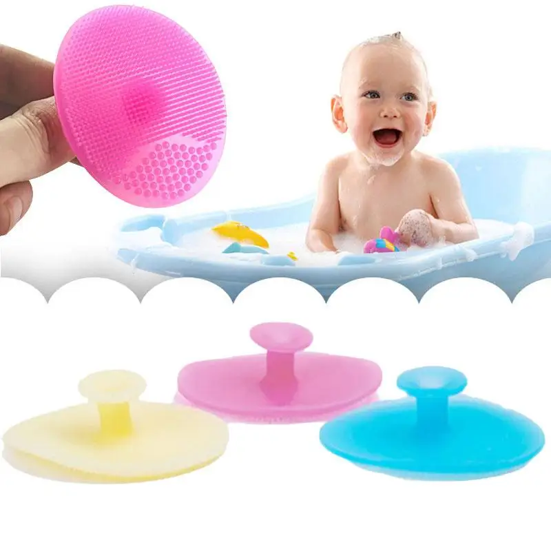 Детские для малышей силиконовая Массажная кисть ванны волосы лицо Multi Применение