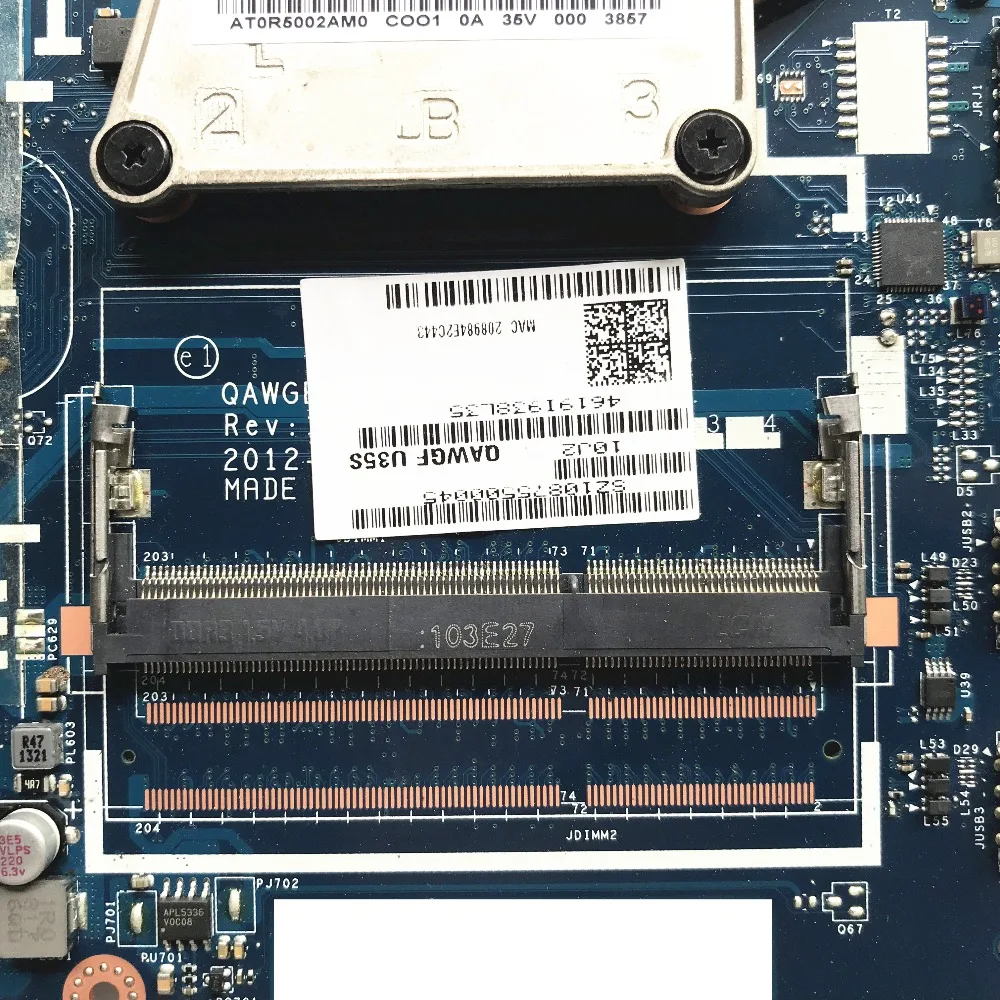 Материнская плата SZWXZY для ноутбука Lenovo G585 с процессором E1-1200 DDR3 QAWGE LA-8681P 100%