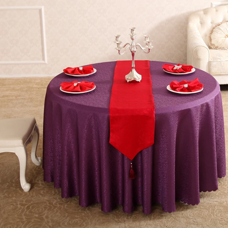 Фиолетовая Роза прямоугольник небольшой полиэстер жаккардовые скатерти для