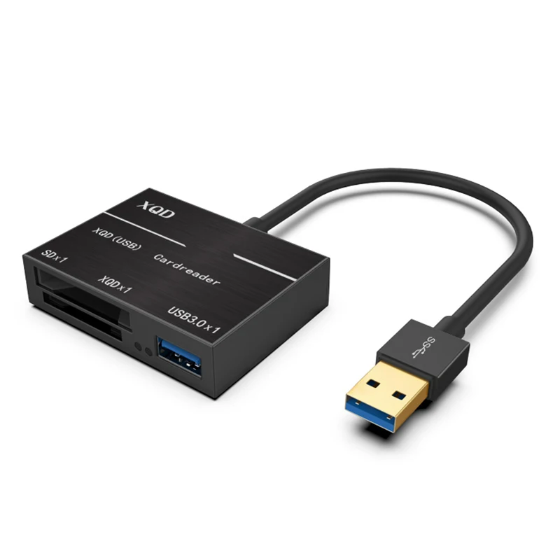 Black USB 3.0 to XQD Адаптер F2 USB 3,0 к XQD кард-ридер XQD SD кард-ридер 500 МБ/с./с высокоскоростная камера комплект адаптер sony серии M/G для Nikon - Цвет: Black USB 3.0 to XQD