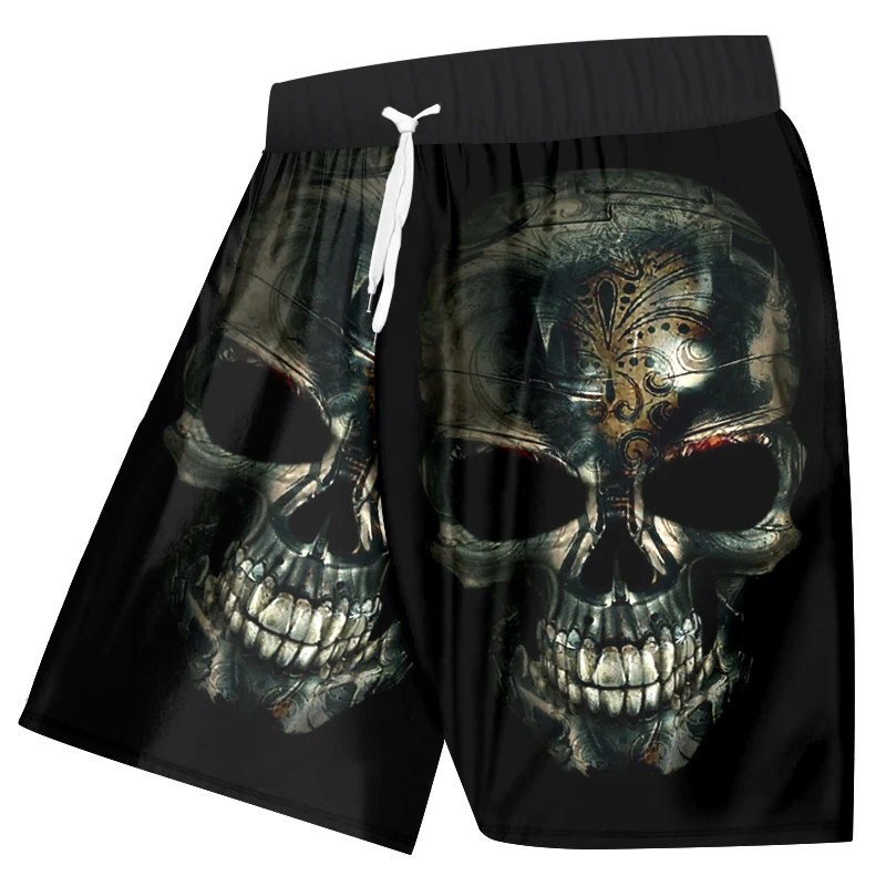 OGKB унисекс Beachshorts черный принт череп 3D доска Bebermuda шорты для женщин/мужчин с