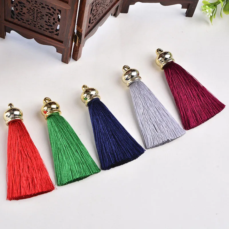 Ожерелье и серьги с кисточками из искусственного шелка 36 шт./лот|silk tassels|tassel diytassel