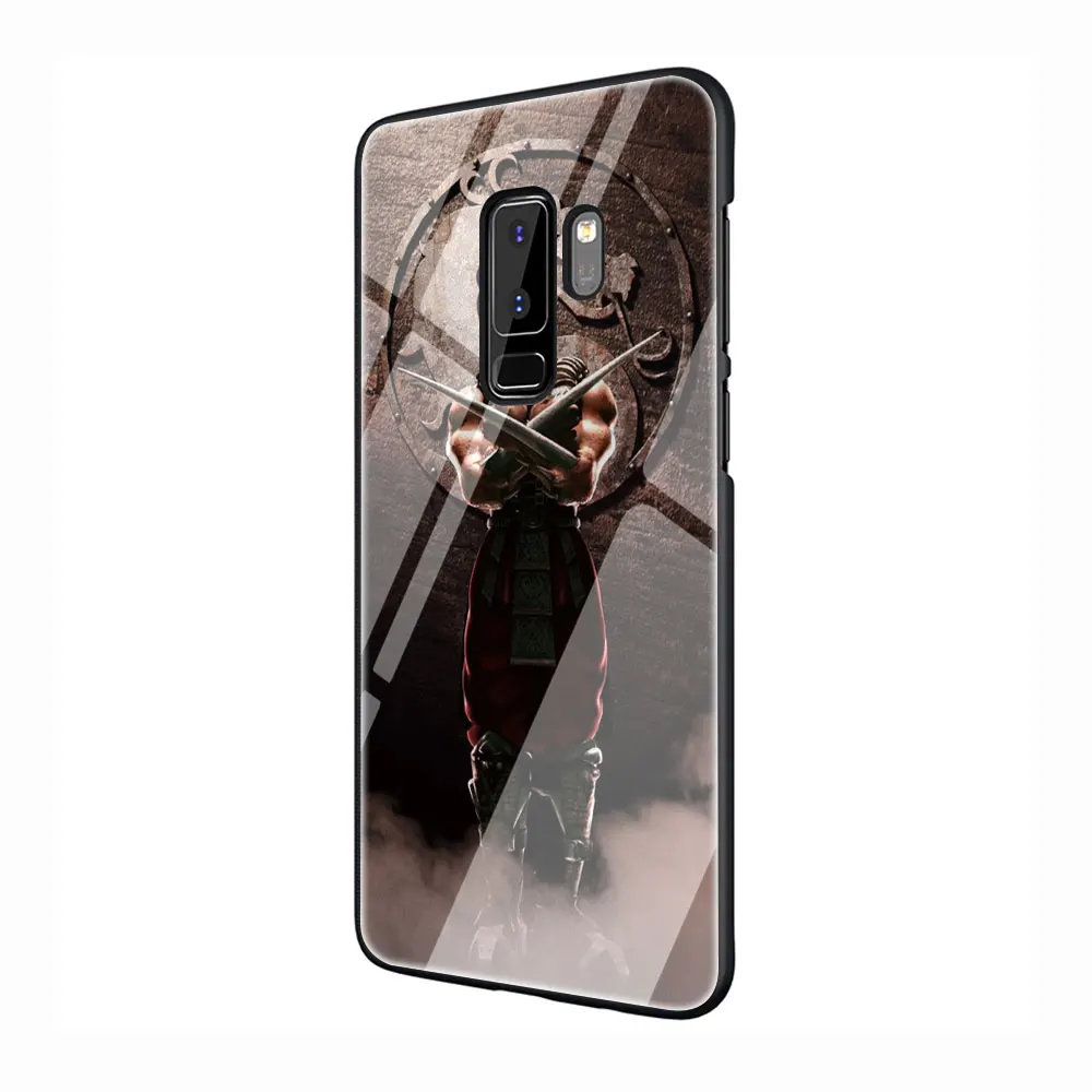 G5 Скорпион в Mortal Kombat закаленное Стекло чехол для телефона чехол для Galaxy S7 край S8 9 10 Plus, Note 8, 9, 10, A10 20 30 40 50 60 70 - Цвет: G5