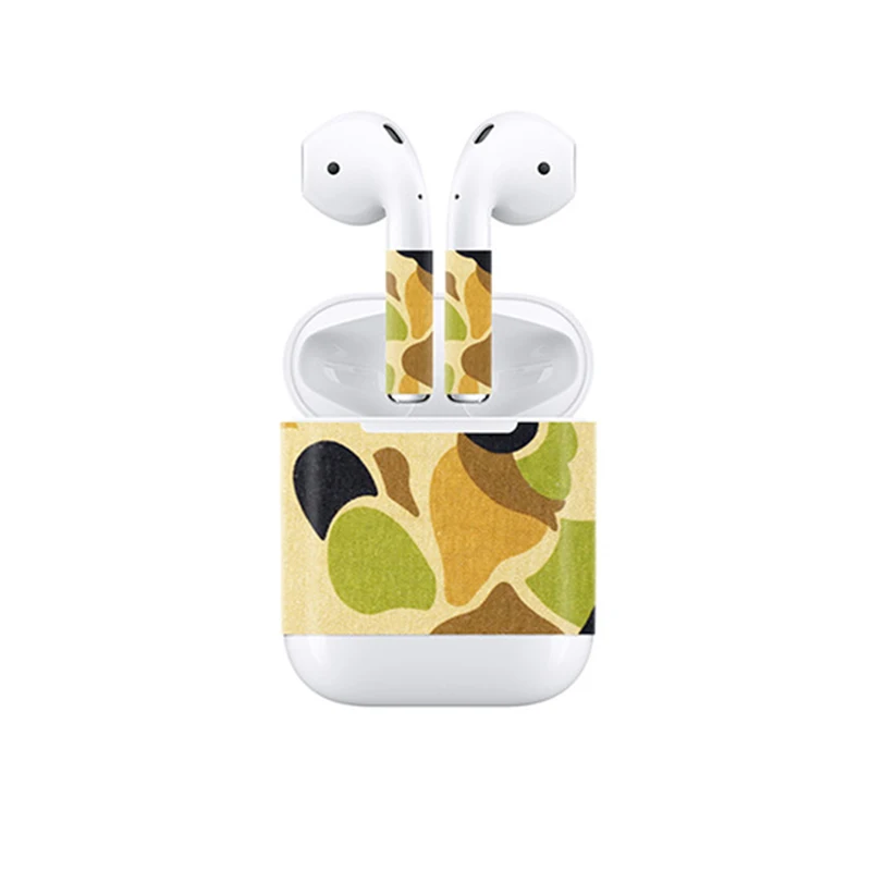 Красный Индивидуальный дизайн виниловая обертка для Apple AirPods Skins Защитная обертка s Наклейка на весь корпус наклейка 3M Водонепроницаемая пленка с защитой от царапин - Цвет: Красный
