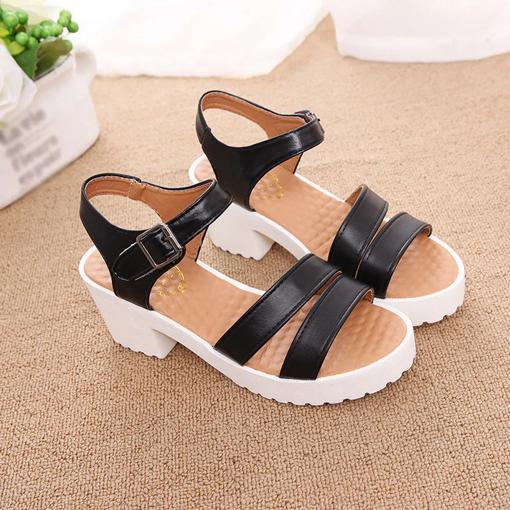 Женская обувь Босоножки Сезон лето Туфли на танкетке открытом воздухе круглый