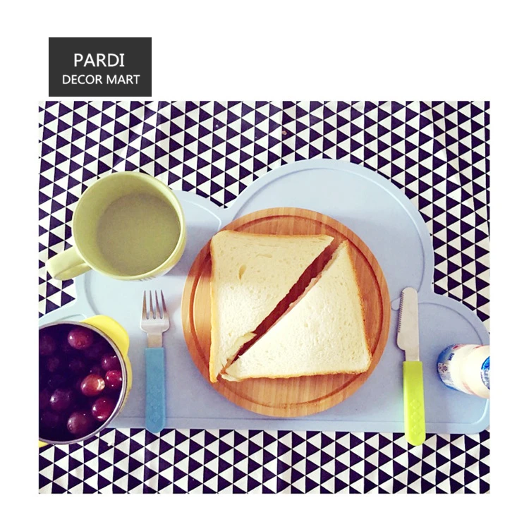 12 цветов INS хит водонепроницаемый коврик с облаком детский для обеда и ужина