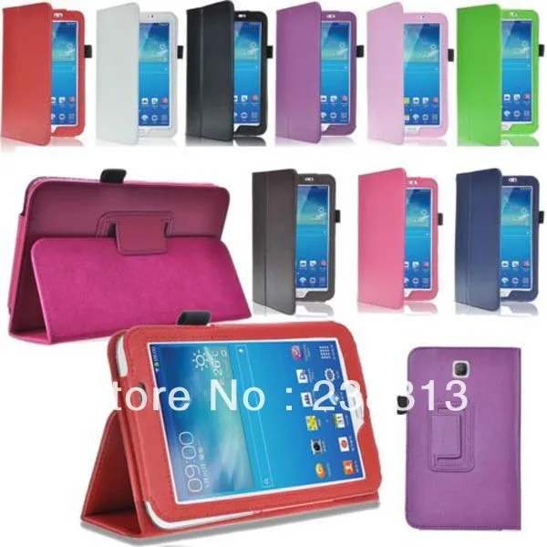 Чехол подставка из искусственной кожи с текстурой личи для Samsung Galaxy Tab 3 7 0 T210 T211 P3200