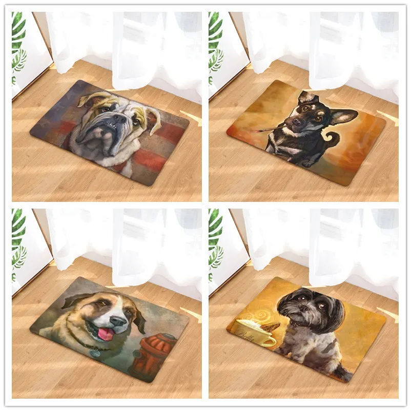 Придверные коврики с принтом собаки для кухни ванной 40X60or50x80cm | Дом и сад