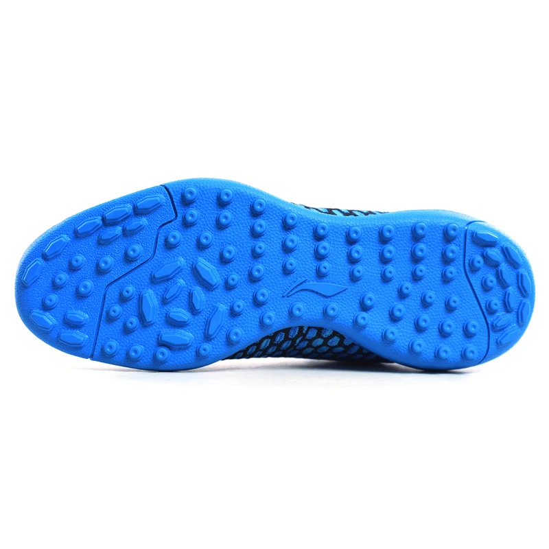 Li-Ning/мужские футбольные бутсы для тренировки ногтей TF, противоскользящие, износостойкие, AG подкладка, спортивная обувь, удобные кроссовки ASTM025 YXZ091