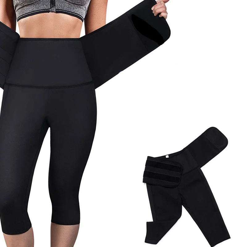 

Pressurized Compression Waist Running Tights Women Sports Capris Yoga Pants Workout Waistband 3/4 Leggings Fitness Sweatpants