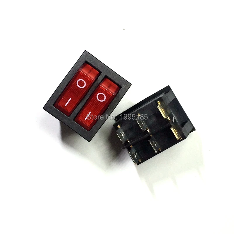 KCD6 двойной переключатель включения выключения 5 шт. для электрической сковороды