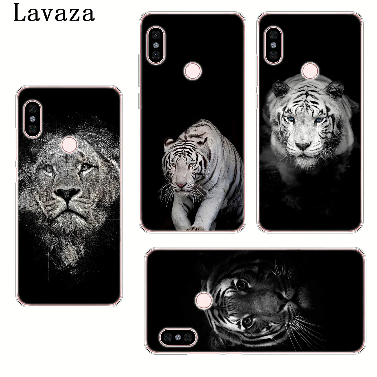 Жесткий чехол для телефона Lavaza Fierce tiger lion Black leopard Xiaomi Redmi K20 8A 7A 5A 6A Note 8 7 5 6 Pro 4