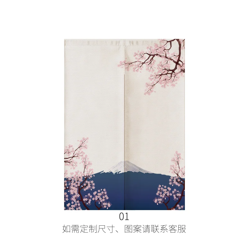 Японская льняная занавеска Ukiyo e Noren шторы для спальни занавески кухни украшение