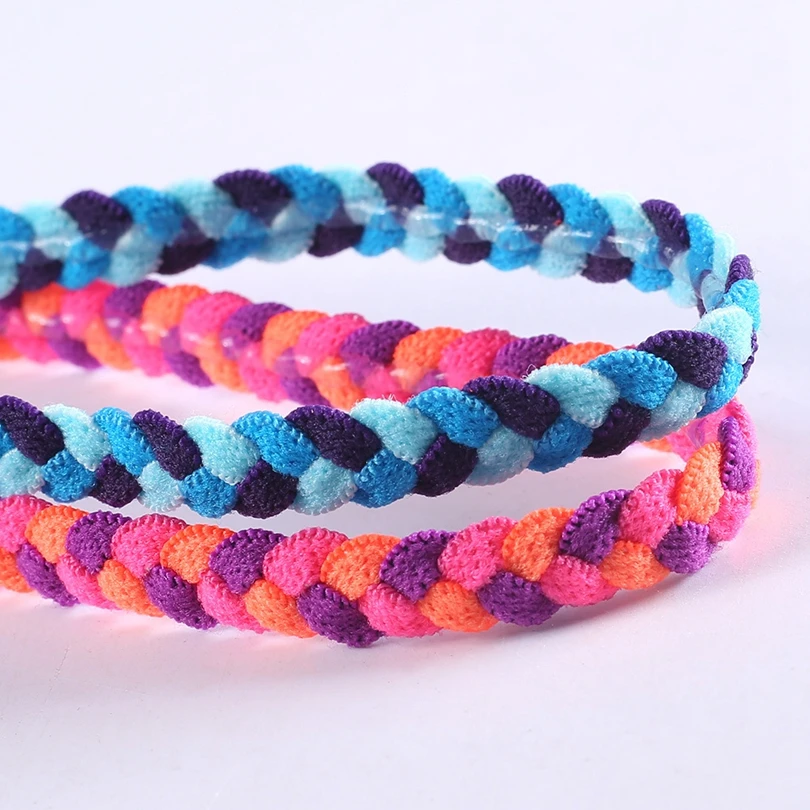 Велосипедные спортивные плетеные повязки цветные силиконовые Нескользящие