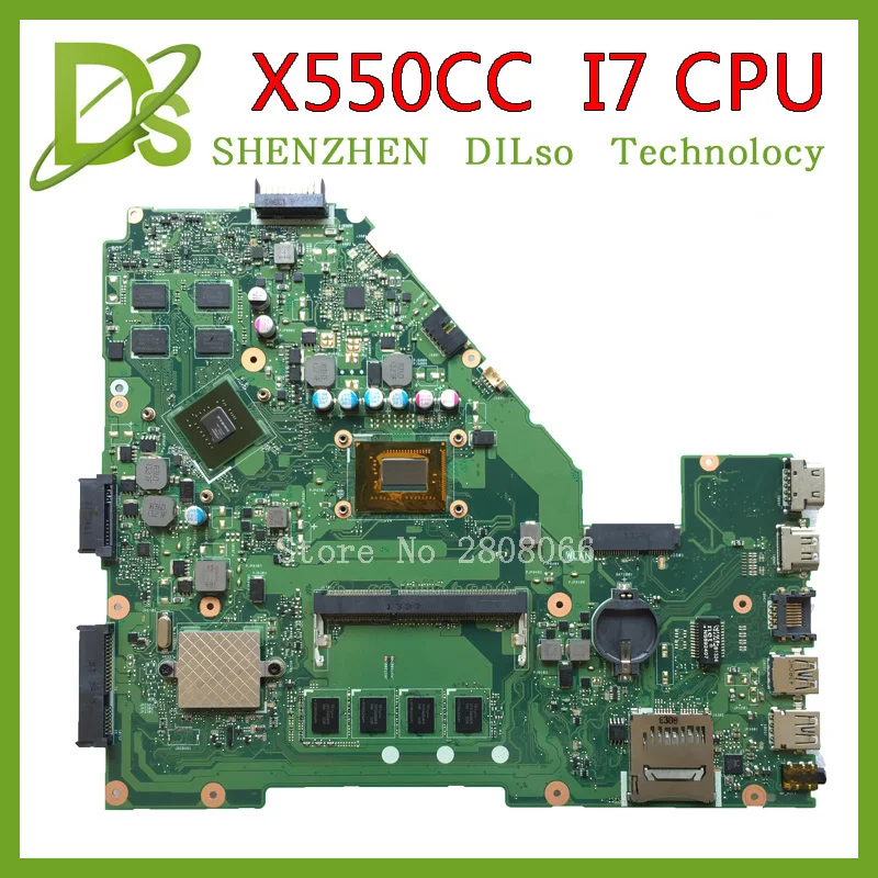 KEFU X550CC для ASUS X550CL материнская плата ноутбука Y581C REV2.0 с графической картой i7 cpu