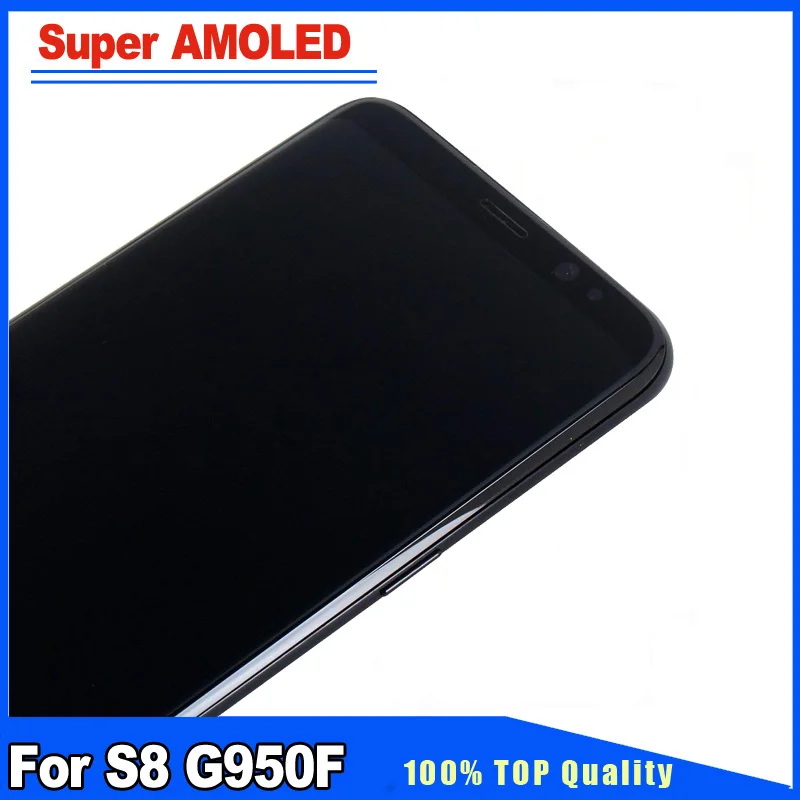 Супер AMOLED Качество для Samsung Galaxy S8 G950F G950 ЖК дисплей с рамкой полная сборка