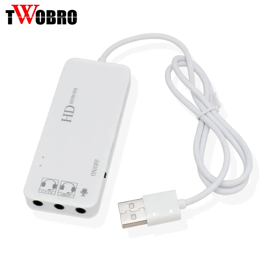 3 порта USB 2 0 концентратор стерео DJ внешняя звуковая карта гарнитура микрофон