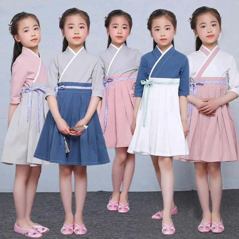 Костюм для китайского народного танца ханьфу 5 цветов|clothing for performances|hanfu clothingfolk dance