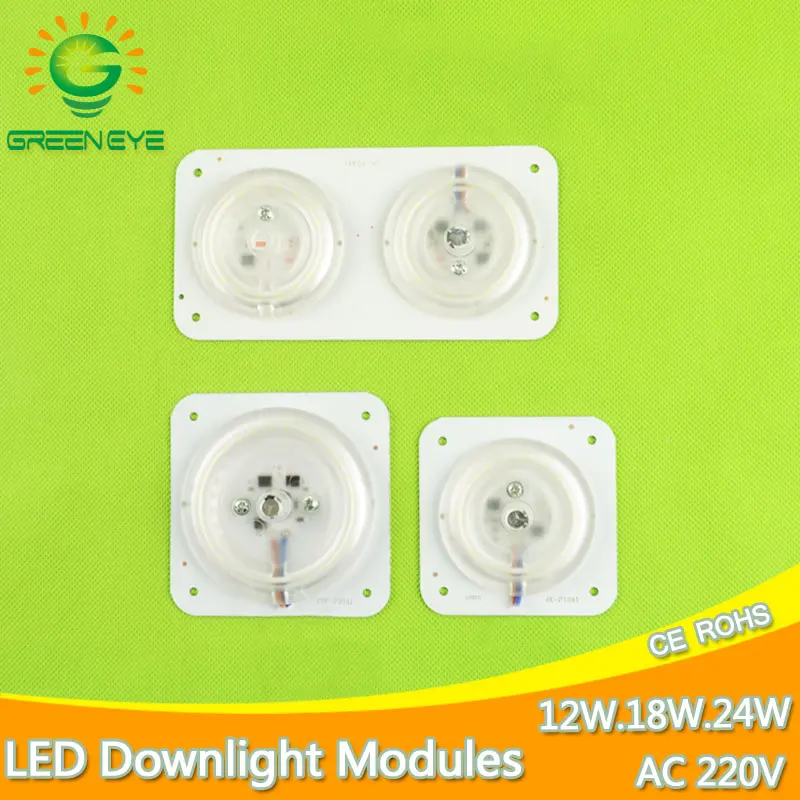 

Ultra Bright Thin Mini Led Module 12W 18W 24W For Ceiling Lamp Downlight Replace Accessory Magnetic Source Light Board Bulb 220V