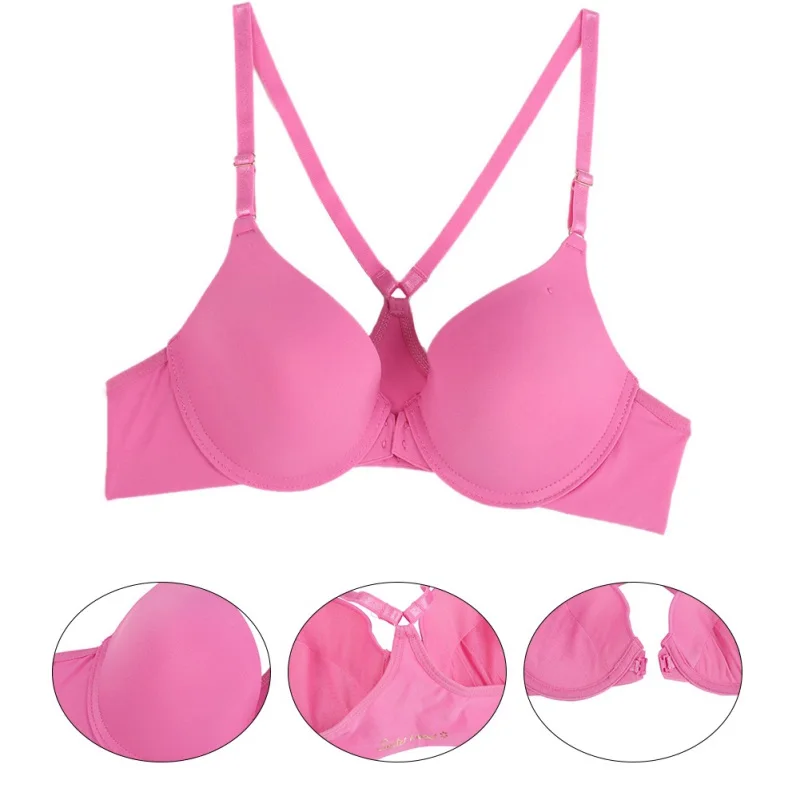 Сексуальное бесшовное нижнее белье пуш-ап бюстгальтер для женщин с застежкой