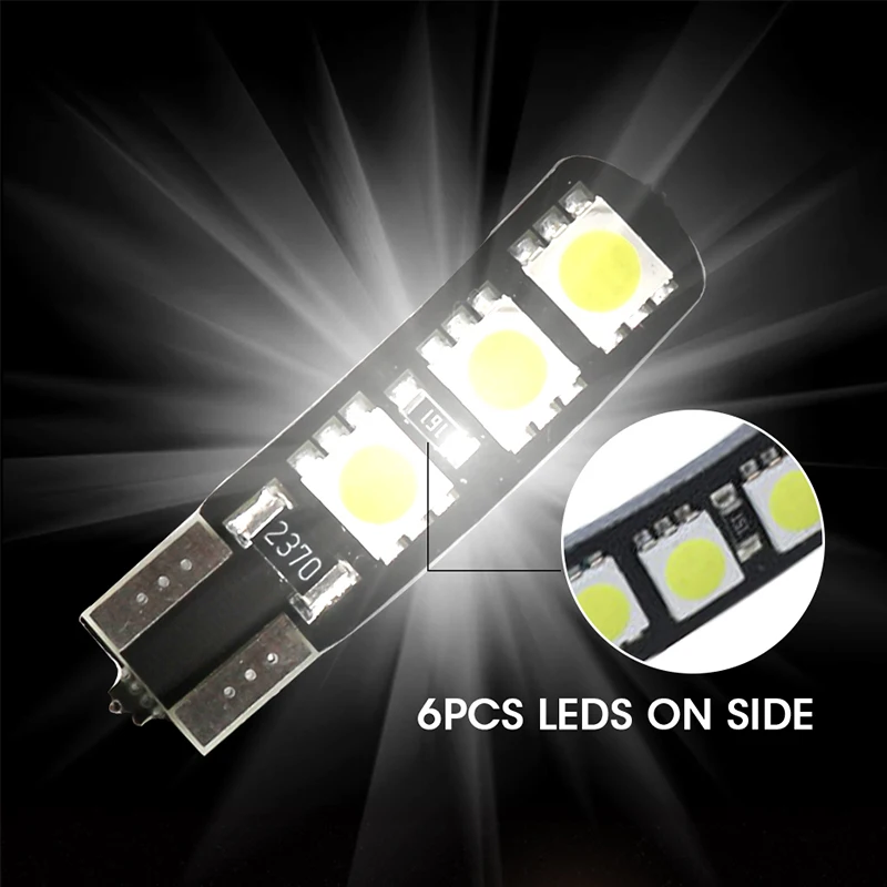HLXG 4x T10 921 912 парковочная лампа SMD DC задний тормоз 5730 светодиодный сигнал поворота