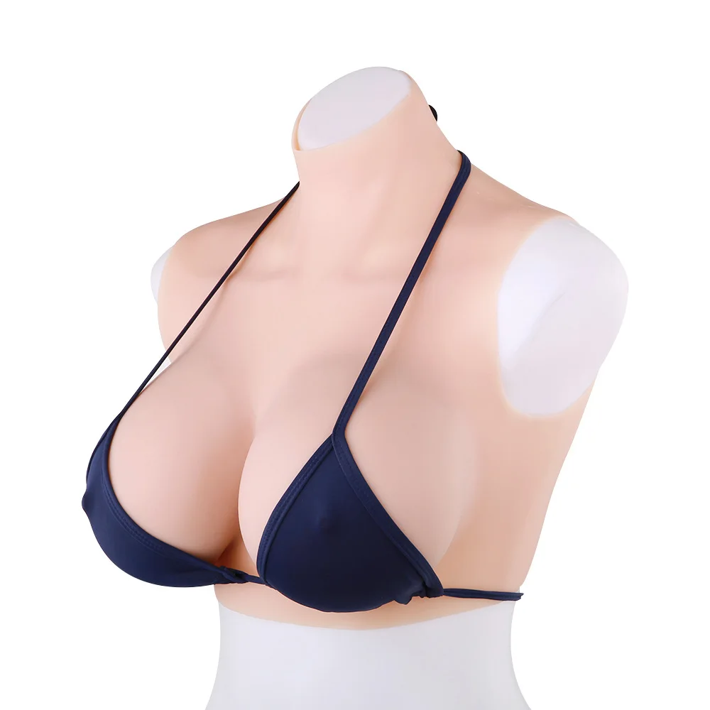 

1150g New Short Paragraph High Collar Half Body Solid Fake Chest BCD Transvestite Pseudo Mother Fake Breast Cup B