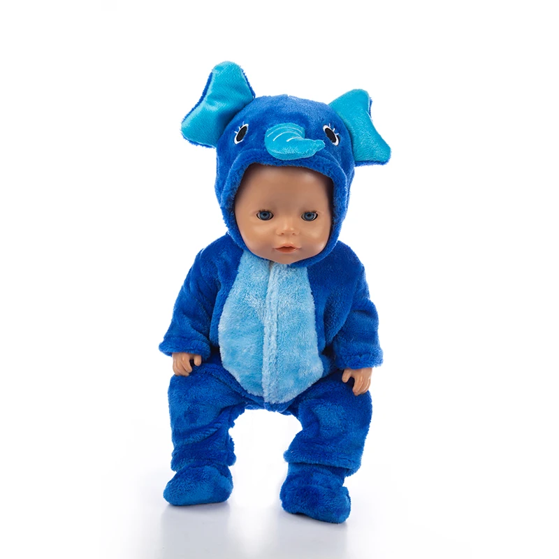 Born New Baby Fit 18 дюймов 43 см мальчик девочка мышь корова порошок Свинья Синий лисица