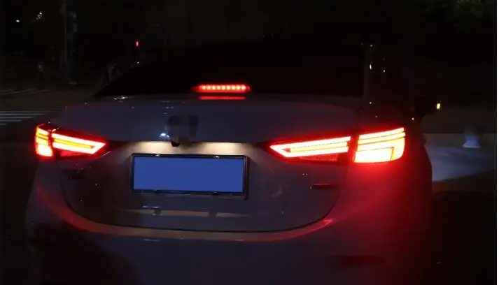 Автомобильный Стайлинг задний фонарь задние фонари для Мазда 3 Мазда 3 Axela- задний фонарь DRL+ сигнал поворота+ тормоз+ светодиодные фонари заднего хода