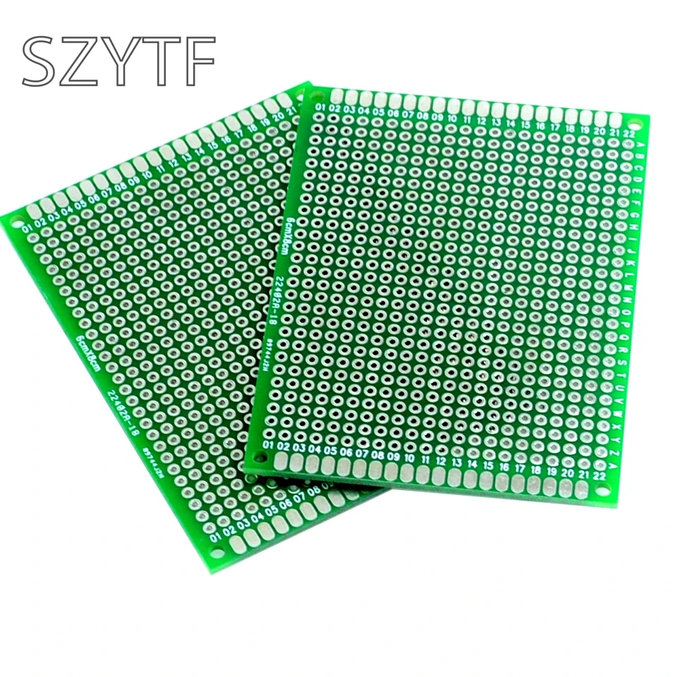 

3PCS 6 * 8CM Double HASL breadboard / Universal board / PCB board fiberglass material thick1.6MM