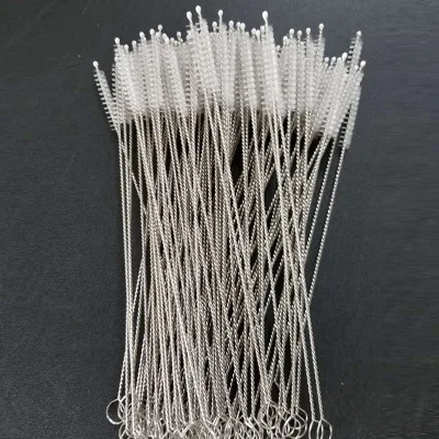 200 pcs 26cm x0.6cm Stainless steel straw cleaning brush pipe cleaner baby | Дом и сад