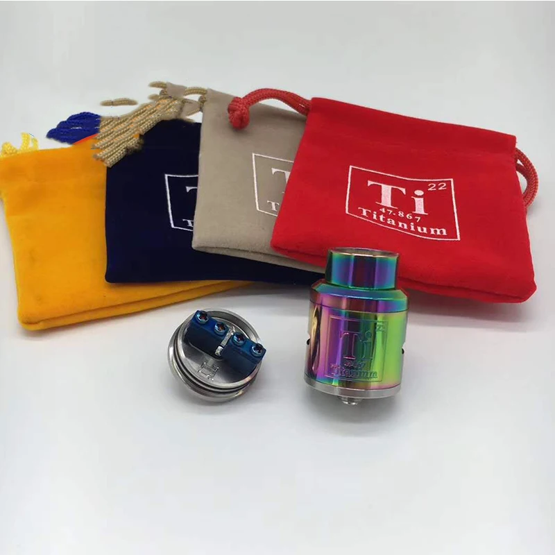 Новый SUB TWO Titanium Goan V1.5 RDA Rebuildable Dripping Регулируемый атомайзер 24 мм diamater 510 нить