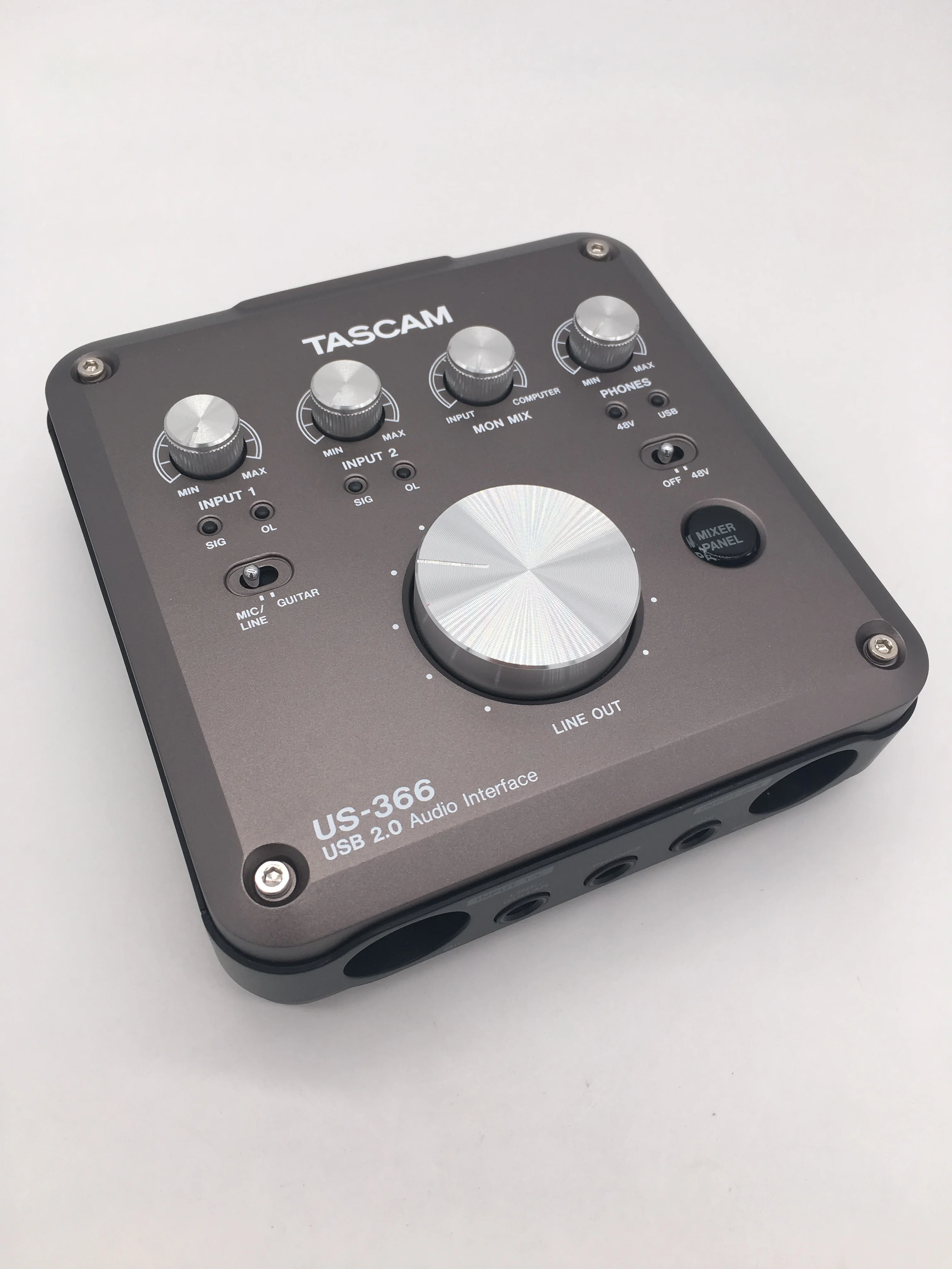 Tascam US 366 USB аудио интерфейс компьютерная звуковая карта с бортовым микшер DSP и до 192