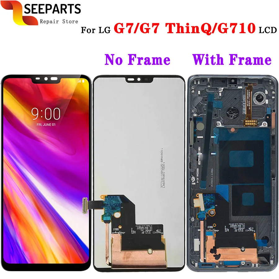 6 1 &quotдля LG G7 ЖК-дисплей G710 G710EM G710PM G710VMP Дисплей кодирующий преобразователь