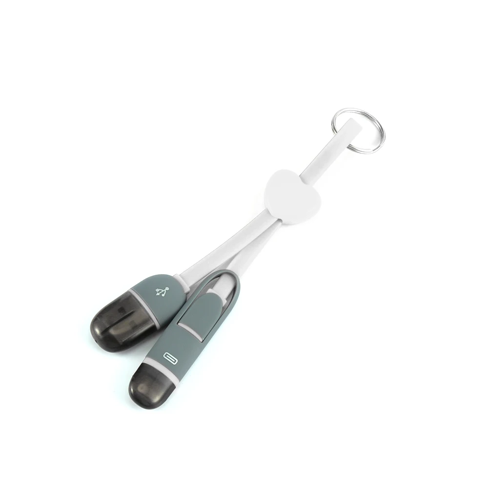 2 в 1 Синхронизация Micro USB IOS зарядное устройство кабель адаптер брелок кабель сердце Sahpe для iPhone samsung Аксессуары для телефонов Android