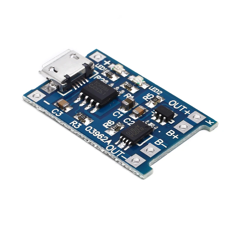 Micro USB 5V 1A 18650 модуль зарядного устройства литиевой батареи зарядная плата с