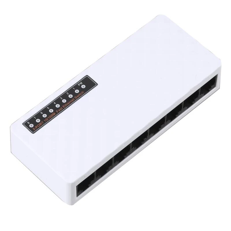 Камер Мгновенной Печати mini 8 портовый коммутатор для высокоскоростной сети Ethernet сетевой коммутатор gigabit 100 Мбит порт lan переключатель концентратора HUB Ethernet 8 портов полный или полудуплекс обмена