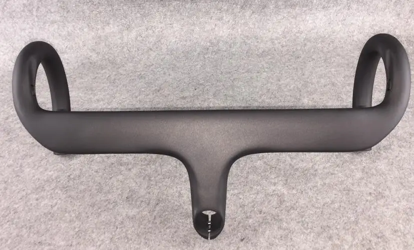 All black matte Полный углеродного волокна дорожный руль велосипеда карбоновый шоссейный руль UD матовый встроенный вынос руля Сверхлегкий - Цвет: All black matte