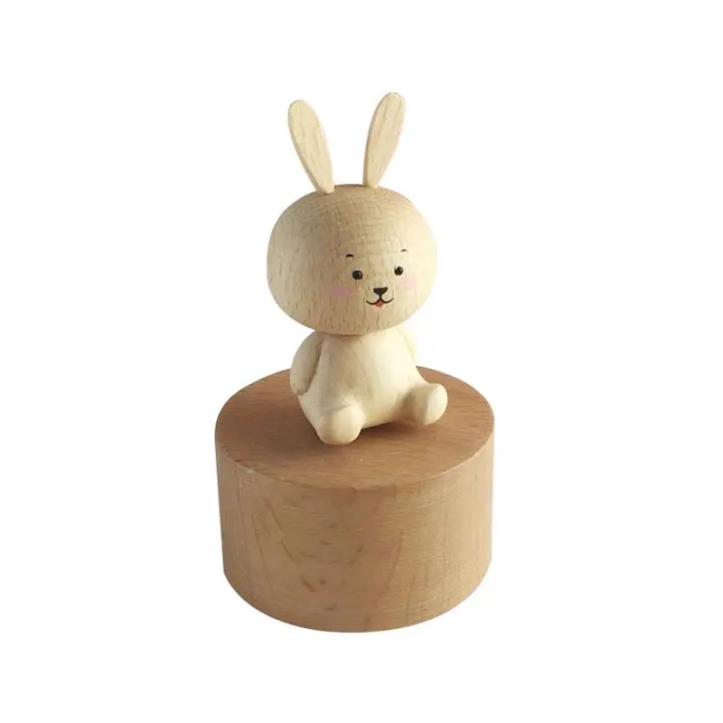 G Kawaii Zakka музыкальные коробки деревянная музыкальная шкатулка деревянные поделки Ретро подарок на день рождения Дети Винтаж украшение дома аксессуары Горячая Распродажа - Цвет: G