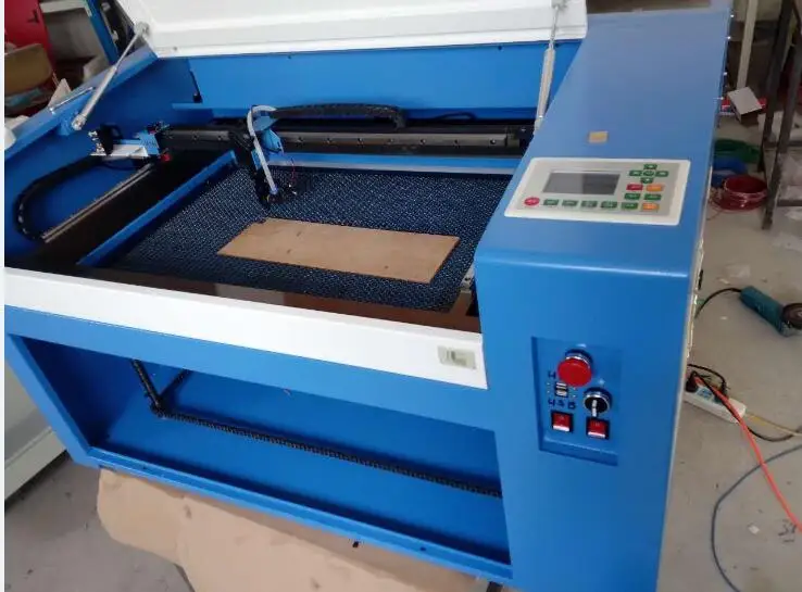 80w CO2 laser engraving cutting machine with rotary ruida controller water chiller CW3000 for wood crafts | Инструменты