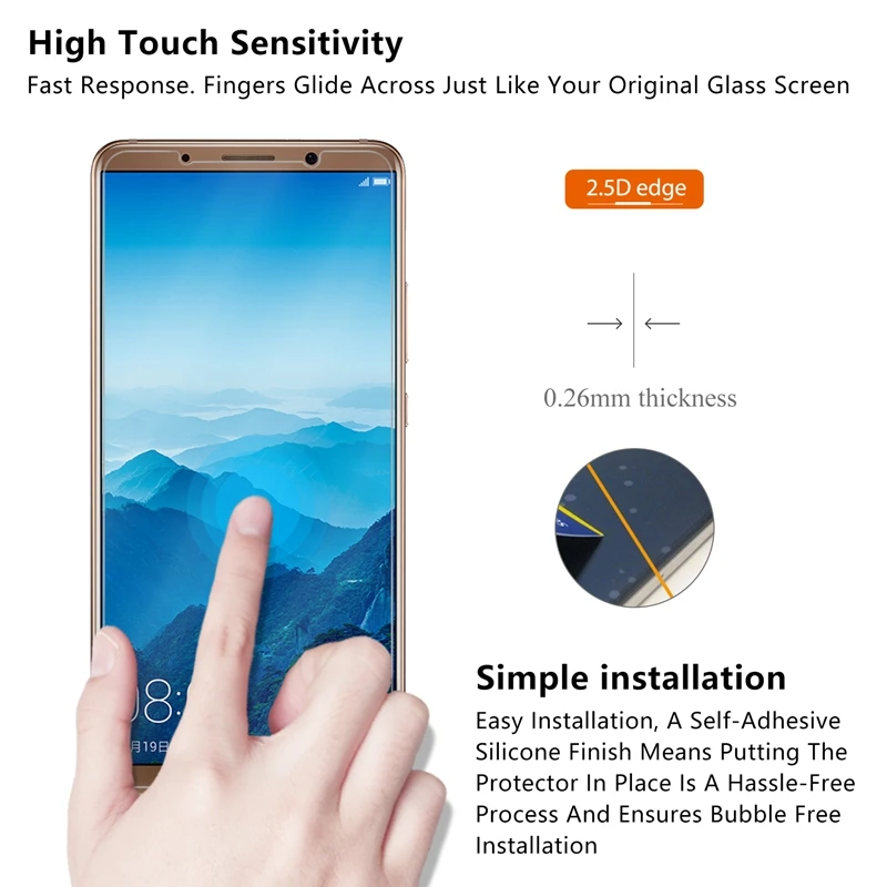 10 шт./лот Премиум закаленное Стекло для huawei Коврики Pro Экран протектор Закаленное