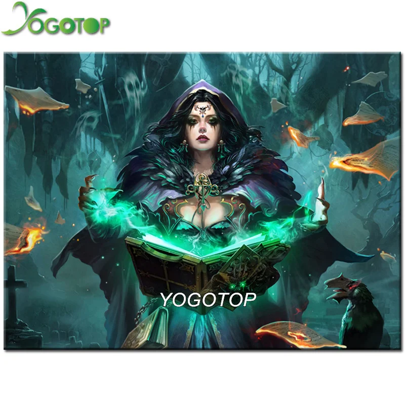 YOGOTOP 5D Бриллиантовая вышивка Фэнтези Witch ручной работы подарки полный набор