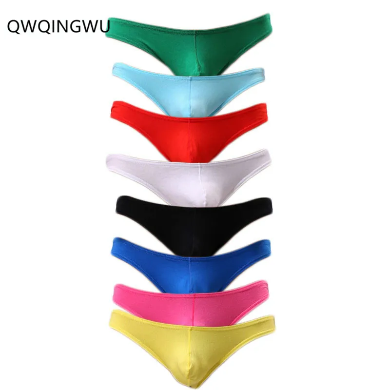 8PCS/Lot Men Underwear Sexy Pouch Briefs Pants For Men Men High Quality Cotton Briefs Gay Male Underwear Low Waist Solid Briefs