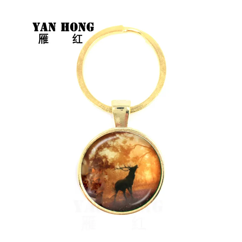 2019 ювелирные изделия Yanhong модные Кристальные стеклянные ключи и узоры лося