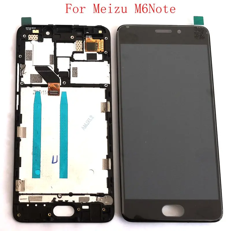 

5.5" For Meizu M6 Note M721H M721Q M721M Lcd Screen Display+Touch Glass DIgitizer Frame Assembly Full set to repair lcds