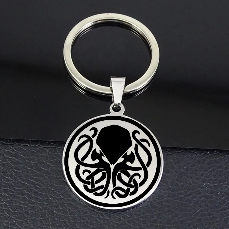 Прямая поставка брелок с символом Cthulhu из полированной нержавеющей стали